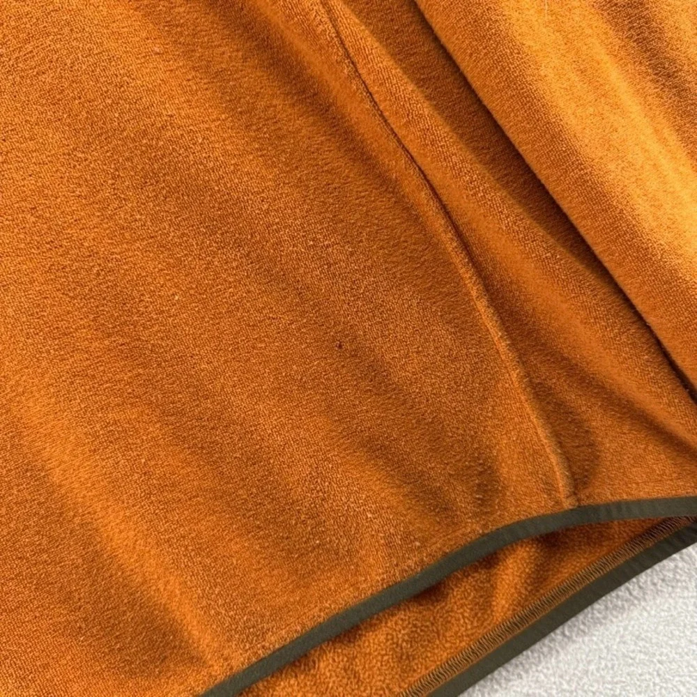 Arcteryx Polartec Fleece Men's Large Orange 1/4 Quarter Zip Pullover Gorp Logo